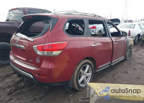 2014 Nissan Pathfinder Sl z USA, uszkodzony, nr VIN 5N1AR2MN1EC601737